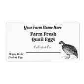 Bauernhof Fresh Bob White Quail Eggs White Carton (Vorne)