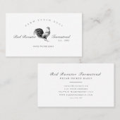 Bauernhof Fresh Eggs Rooster Bauernhof Rustikales  Visitenkarte (Vorne/Hinten)