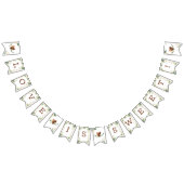 Bauernhof Fresh Rustic Monogram Liebe is Sweet Wimpelkette (Alle)