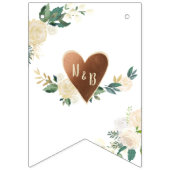 Bauernhof Fresh Rustic Monogram Liebe is Sweet Wimpelkette (Erste Fahne)