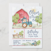 🚜 🎉 Bauernhof Freunde zum Geburtstag Einladung (Vorderseite)