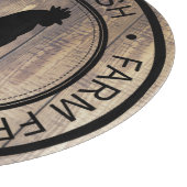 Bauernhof Frisch Bauernhaus Stall Holz Schwarzer H Schneidebrett (Ecke)