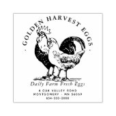 Bauernhof Frische Bio Hühnereier Farm Gummistempel (Prägung)