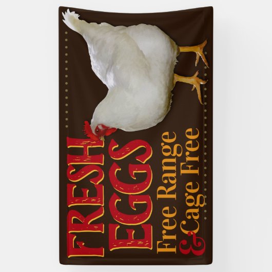 Bauernhof-frische Eier für Banner (Vertikal)