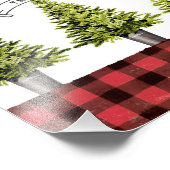 Bauernhof Frische gepflasterte Weihnachtsbäume Wan Fotodruck (Ecke)