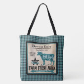 Bauernhof-frische Milch-personalisierte Tasche (Rückseite)