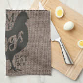 Bauernhof Frische Personalisierte Küche Geschirrtuch (Viertel Falte)