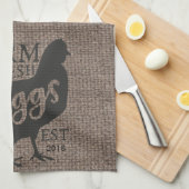 Bauernhof Frische Personalisierte Küche Geschirrtuch (Viertel Falte)