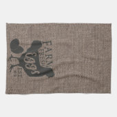 Bauernhof Frische Personalisierte Küche Geschirrtuch (Horizontal)