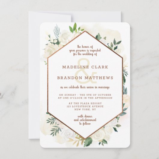 Bauernhof Frische Rustikale Hochzeit im Herbst Einladung (Vorderseite)