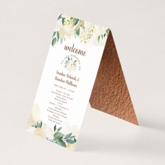 Bauernhof Frische rustikale Landfeier Programm (Vorderseite)