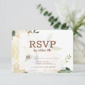 Bauernhof Frische Rustikale Landflorale Farbe RSVP Karte (Stehend Vorderseite)
