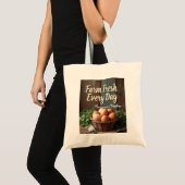 Bauernhof Frische Rustikale Märkte Tote Tasche (Vorderseite (Produkt))