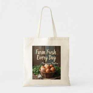 Bauernhof Frische Rustikale Märkte Tote Tasche