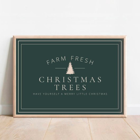 Bauernhof Frische Weihnachtsbäume Holiday Matte Po Poster