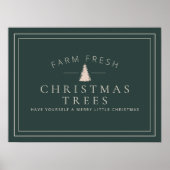 Bauernhof Frische Weihnachtsbäume Holiday Matte Po Poster (Vorne)