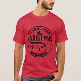 Bauernhof Frische Weihnachtsbäume Pine Spruce Fir T-Shirt