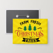 Bauernhof Frische Weihnachtsbaumen Design-54394 Button (Vorderseite/Rückseite)