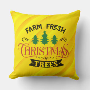 Bauernhof Frische Weihnachtsbaumen Design-54394 Kissen
