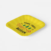 Bauernhof Frische Weihnachtsbaumen Design-54394 Pappteller (Gewinkelt)