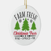 Bauernhof Frische Weihnachtsbaumen Keramik Ornament (Rechts)