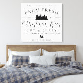 Bauernhof Frische Weihnachtsbaumen Leinwanddruck (Insitu (Schlafzimmer))