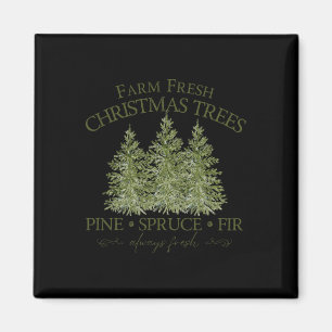 Bauernhof Frische Weihnachtsbaumen Pine Spruce Fri Magnet