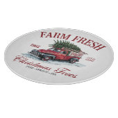 Bauernhof Frische Weihnachtsbaumen Schneidebrett (Ecke)