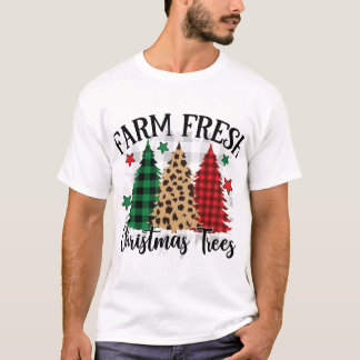 Bauernhof Frische Weihnachtsbaumen T-Shirt