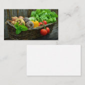 Bauernhof-Frischgemüse Visitenkarte (Vorne/Hinten)