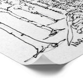 Bauernhof für Pferde | Normandie, Frankreich Poster (Ecke)