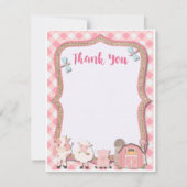 Bauernhof Geburtstag Danke Karte (Vorderseite)