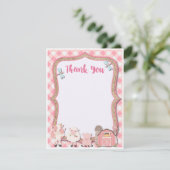 Bauernhof Geburtstag Danke Karte (Stehend Vorderseite)