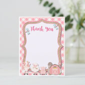 Bauernhof Geburtstag Danke Karte