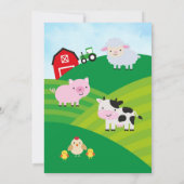 Bauernhof Geburtstag Einladung (Rückseite)