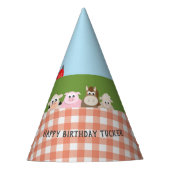 Bauernhof-Geburtstags-Party-Hut Partyhütchen (Vorderseite)