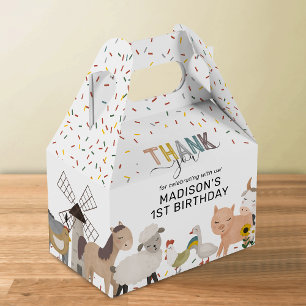 Bauernhof-Geburtstagsfeier Geschenkschachtel