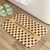 Bauernhof Geometrische Lehmziegelmatte Badematte