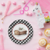 Bauernhof Gingham Holiday Bakery Paper Plate Pappteller (Party)