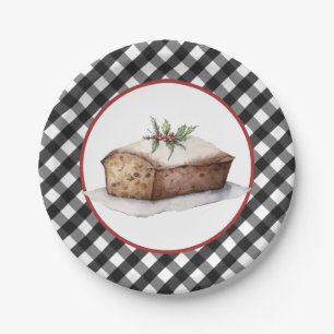 Bauernhof Gingham Holiday Bakery Paper Plate Pappteller