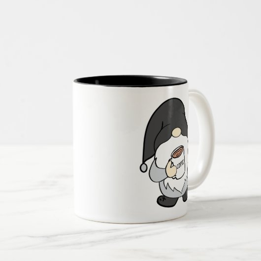 Bauernhof Gnome mit Lumpy Coffee Tasse (VorderseiteRechts)