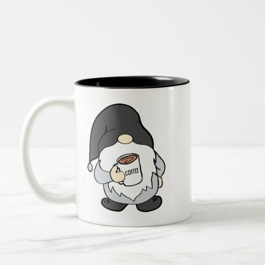 Bauernhof Gnome mit Lumpy Coffee Tasse (Links)