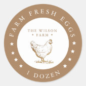 Bauernhof Goldsterne Ei Karton Sticker (Vorderseite)