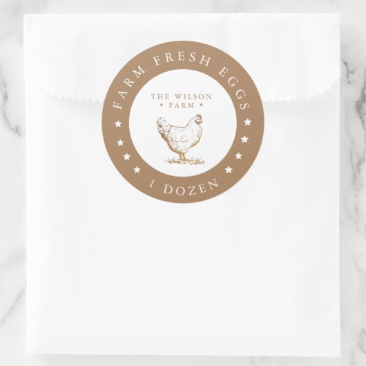 Bauernhof Goldsterne Ei Karton Sticker (Tasche)