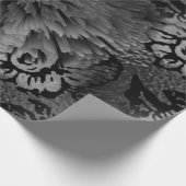 Bauernhof Grau Wasserfarben Rose Geschenkpapier (Ecke)