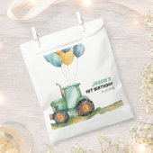 Bauernhof Grüner Traktor Geburtstag Geschenktütchen (Ausgeschnitten)