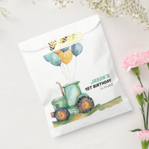 Bauernhof Grüner Traktor Geburtstag Geschenktütchen
