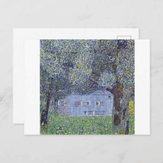 Bauernhof, Gustav Klimt Postkarte (Vorne/Hinten)