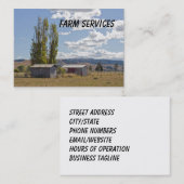 Bauernhof hält Visitenkarte instand (Vorne/Hinten)