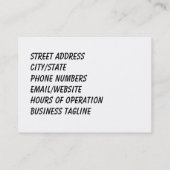 Bauernhof hält Visitenkarte instand (Rückseite)